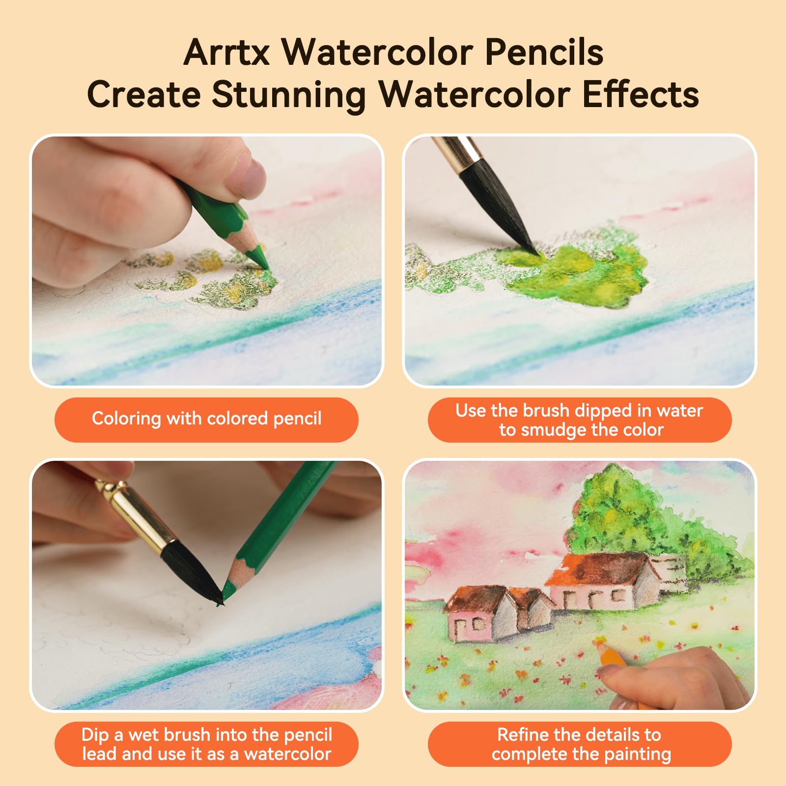 Set Matite Colorate Arrtx 126 Pezzi - Mine Morbide Per Artisti, Principianti E Coloristi Adulti - Foto 4