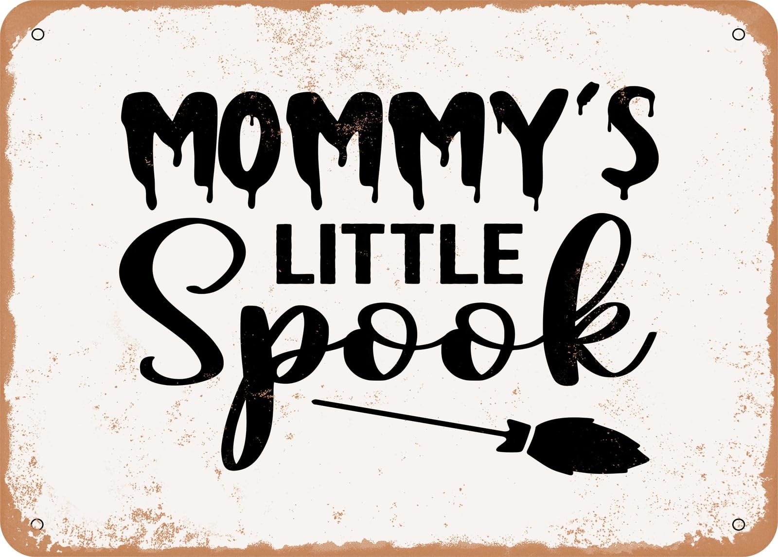 Miaomansenstore Metal Sign - Mommy's Little Spook - Vintage Look Sign Home Decor