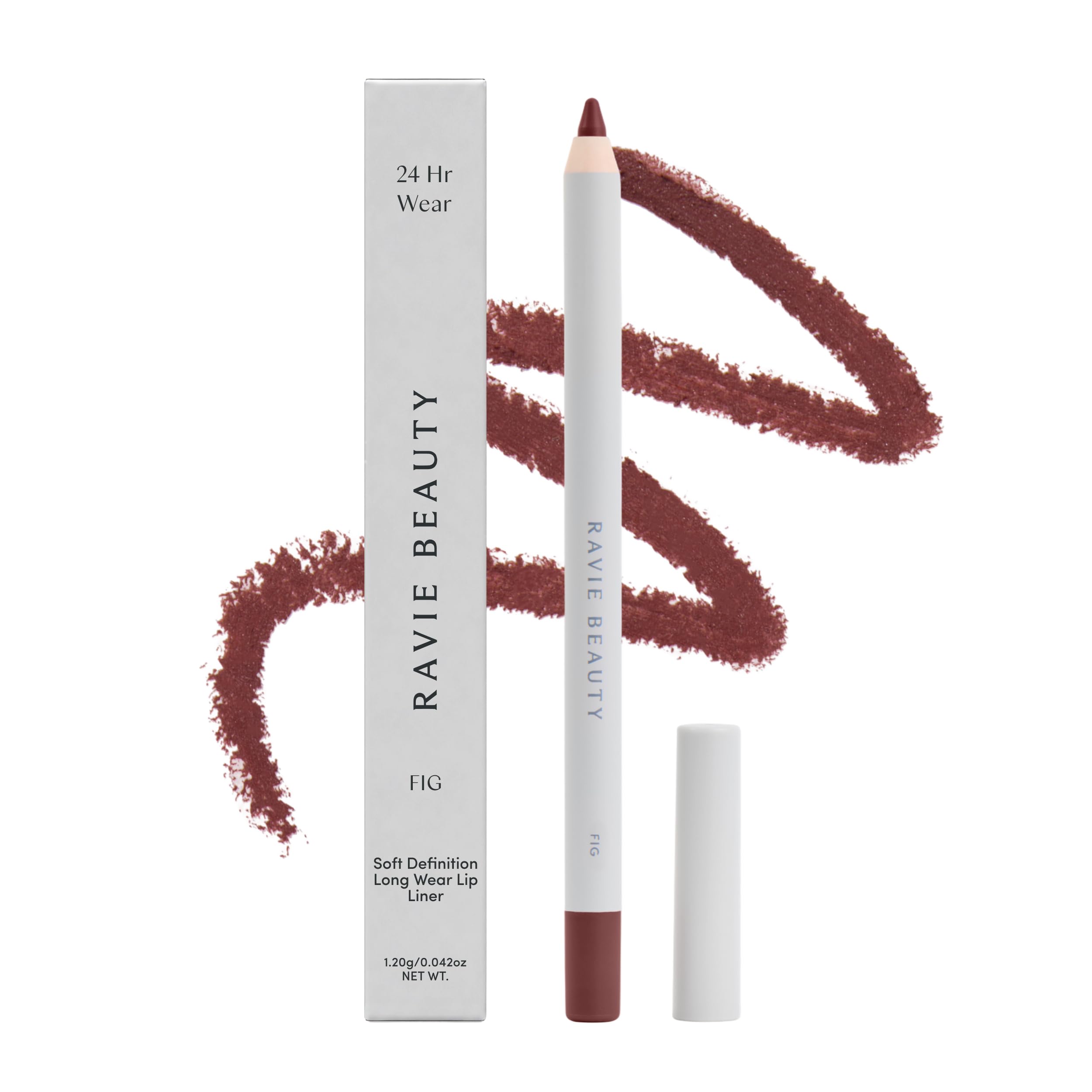 Ravie Beauty Soft Definition™ Longwear Lip Liner – Smudge-Resistant, Waterproof Precision Pencil for Effortless Shaping – Vegan & Cruelty-Free All-Day Wear Lip Definition (Fig) Fig (Neutral Mauve)