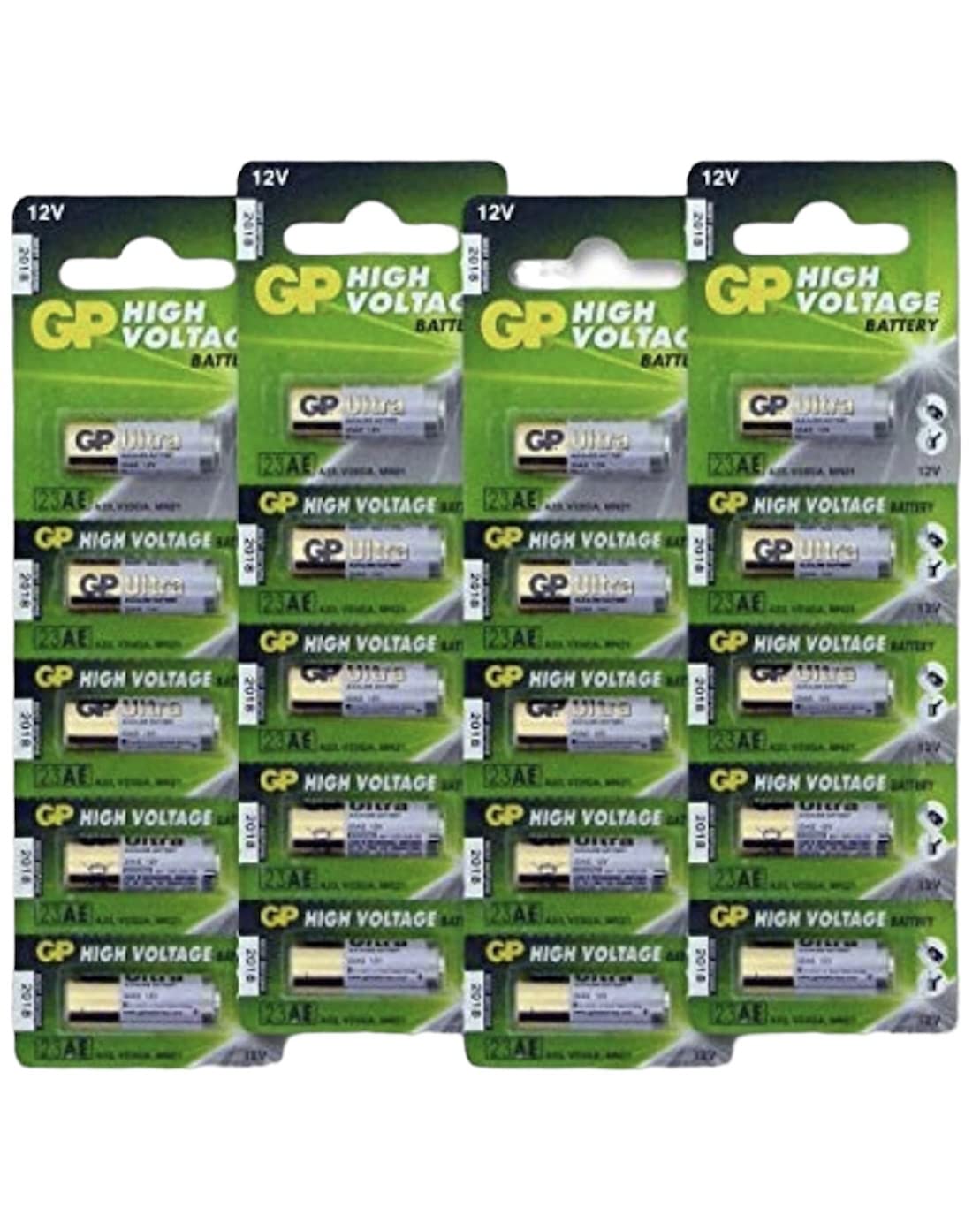 GP A23 12V Alkaline 23-A Replacement Battery - Pack of 20