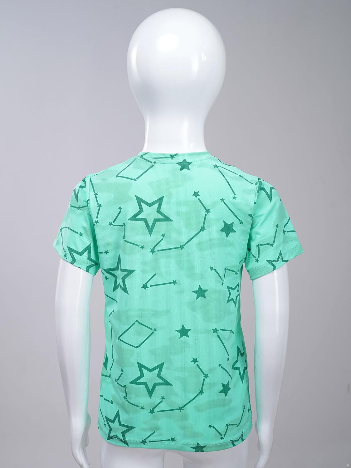 Oyolan Girls Sport Bright Colors Printed Athletic T-Shirts Casual Daily Quick Dry Short Sleeves Tops Activewear