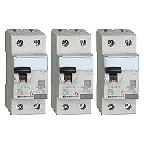 Bticino ASTGC8813AC16 Kit Composto Da 3 Pezzi di Interruttore Magnetotermico Differenziale, Bianco