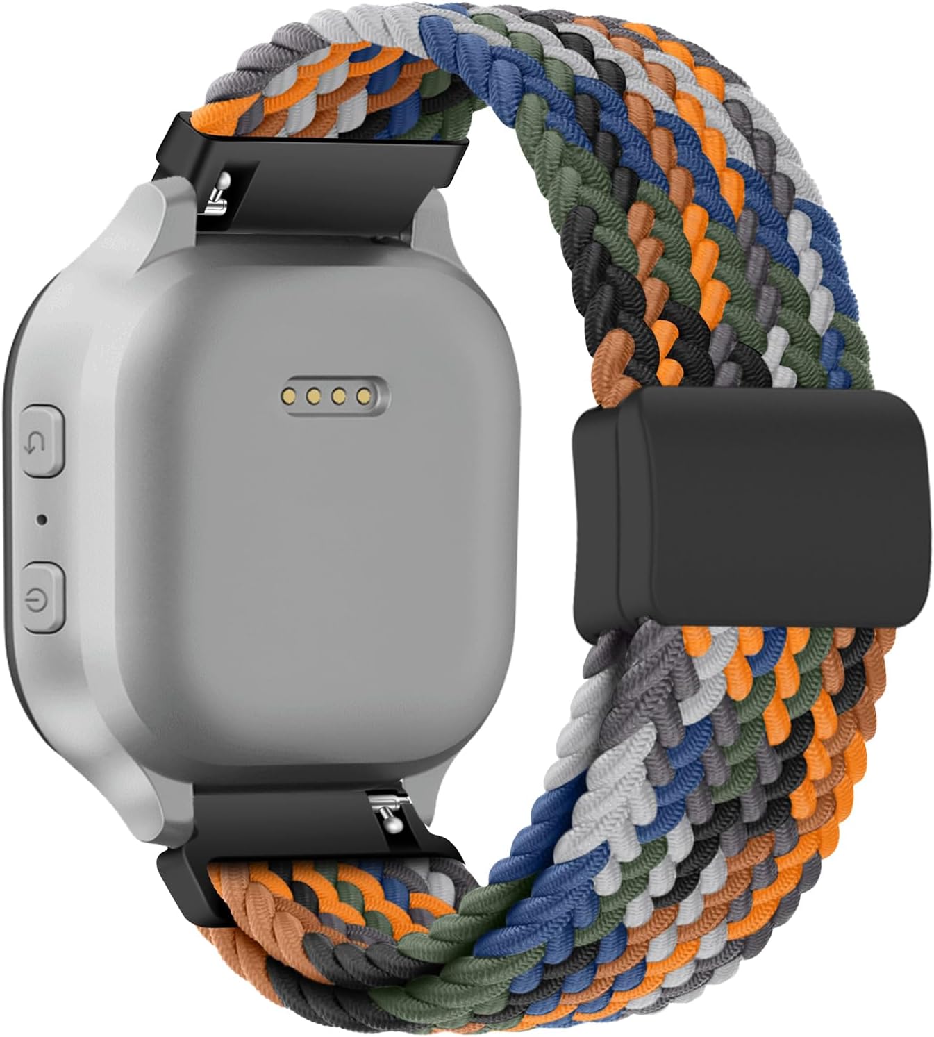 Braided Band Compatible with Gabb Watch 3 2 1, Solo Loop Stretchy Watch Bands with Adjustable Easy Buckle for Kids Boys Girls