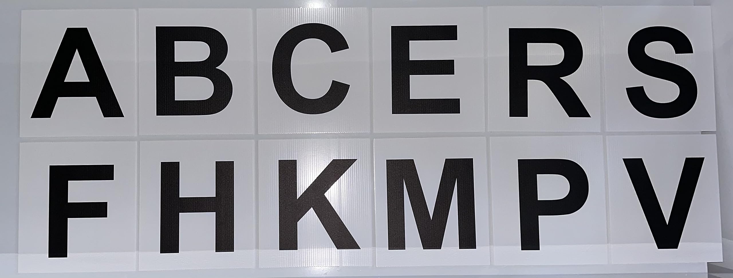 Profilesigns.co Black Dressage Arena Letter Signs & Markers | Akehcmbfprsv | Standard 60X20m & Small 40X20m Arenas | Lightweight 4Mm Correx | Set Of 8 Or 12 | Riding Schools Competition Centres