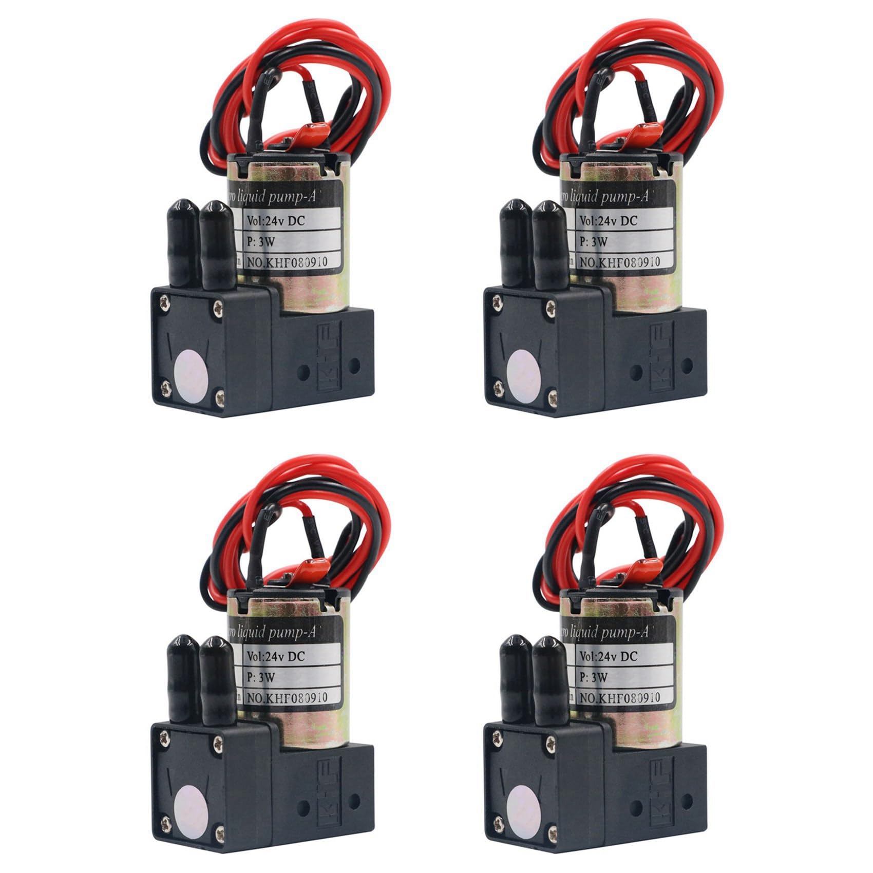 4X Motor de Presión Bomba de Tinta MáQuina de FotografíA para Interiores y Exteriores Bomba de Succión Bomba de LíQuido Bomba de Diafragma de 24 V