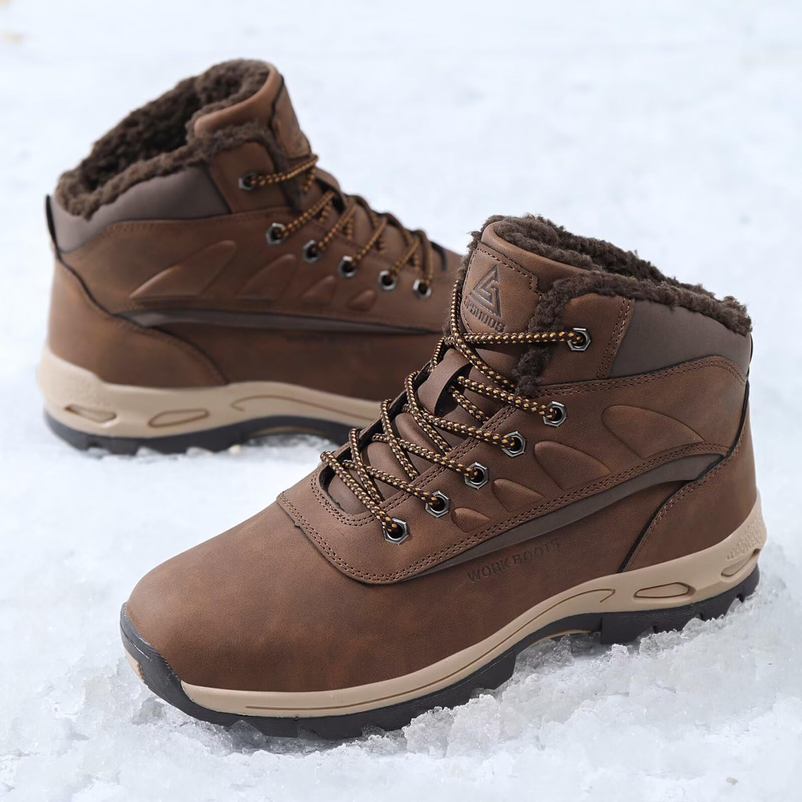 Warme Winterschuhe Herren Gefüttert Winterstiefel Wanderschuhe | Winterboots Trekkingschuhe Wanderschuhe Schneestiefel Winter Outdoor Boots Leicht Komfort Trekking