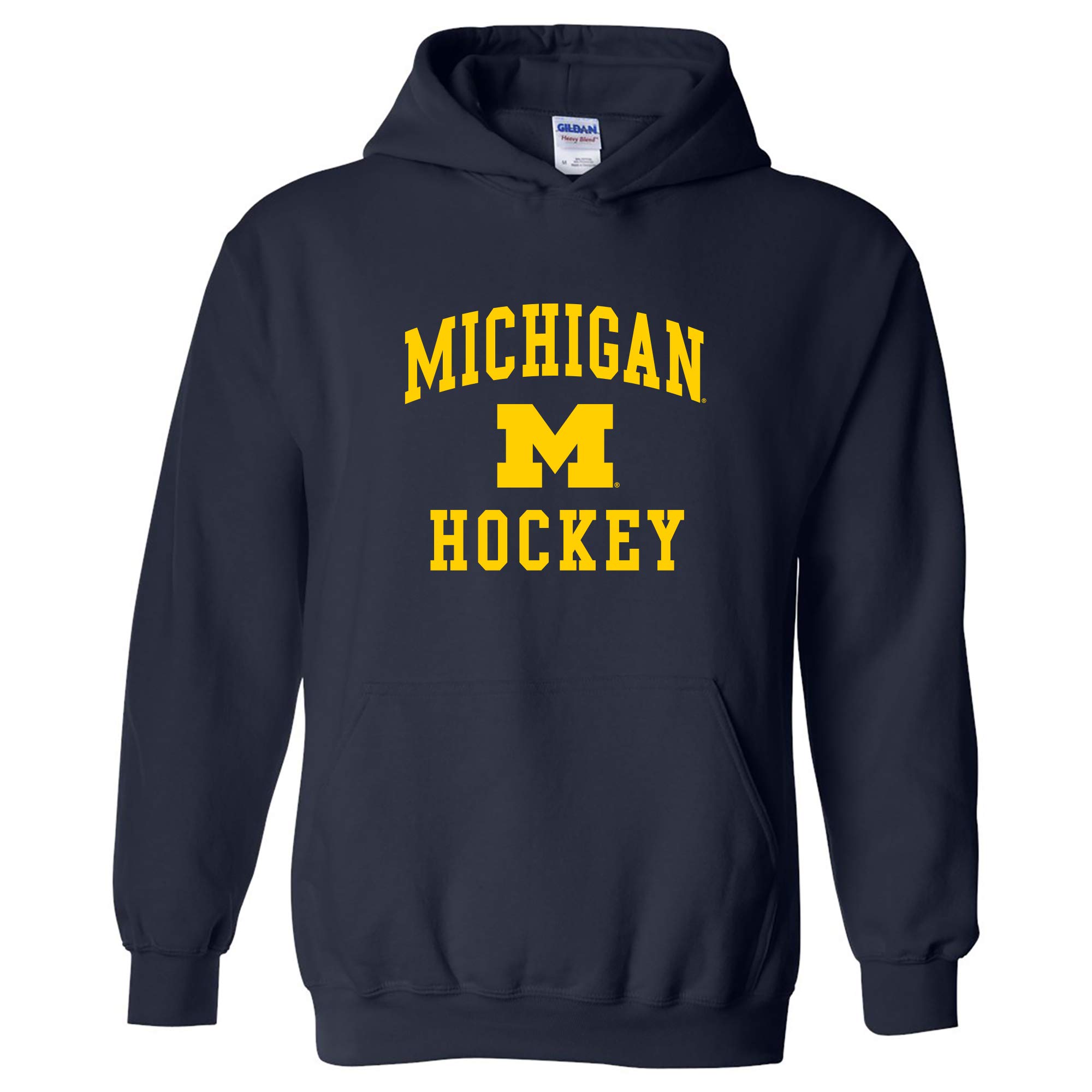 UGP Campus Apparel AH1092 - Michigan Wolverines Arch Logo Hockey Hoodie - X-Large - Navy