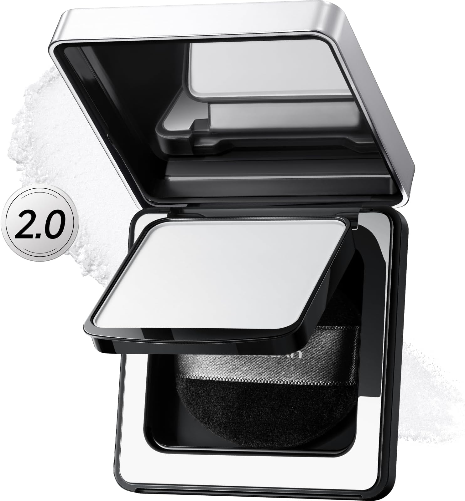 CARSLAN 2.0 Black Magnet Soft Focus Powder, Waterproof Translucent Pressed Setting Powder, 24H Longlasting Talc-Free Face Powder, Oil Control Compact Makeup,02 Translucent For Oily Skin, 0.28Oz