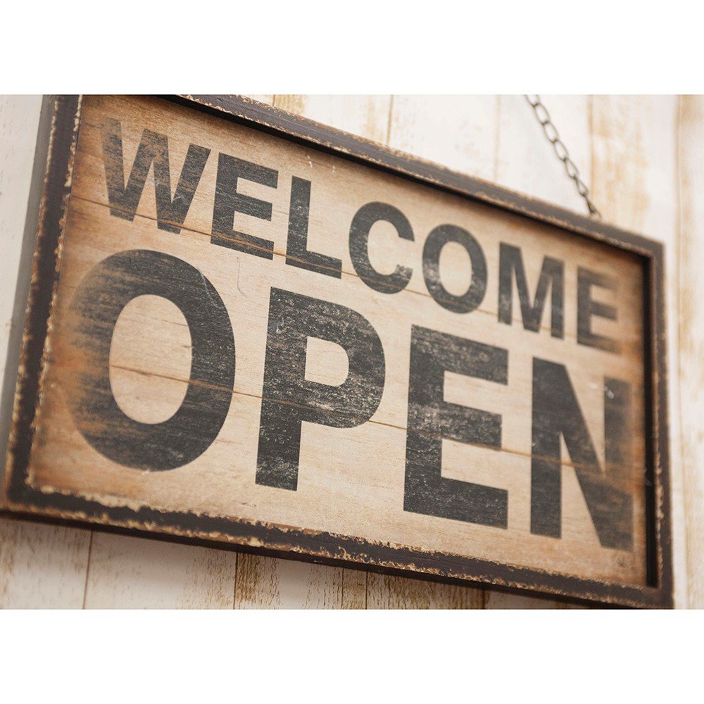 Amazon.co.jp: アメリカン OPEN & CLOSED オープン クローズ 両面
