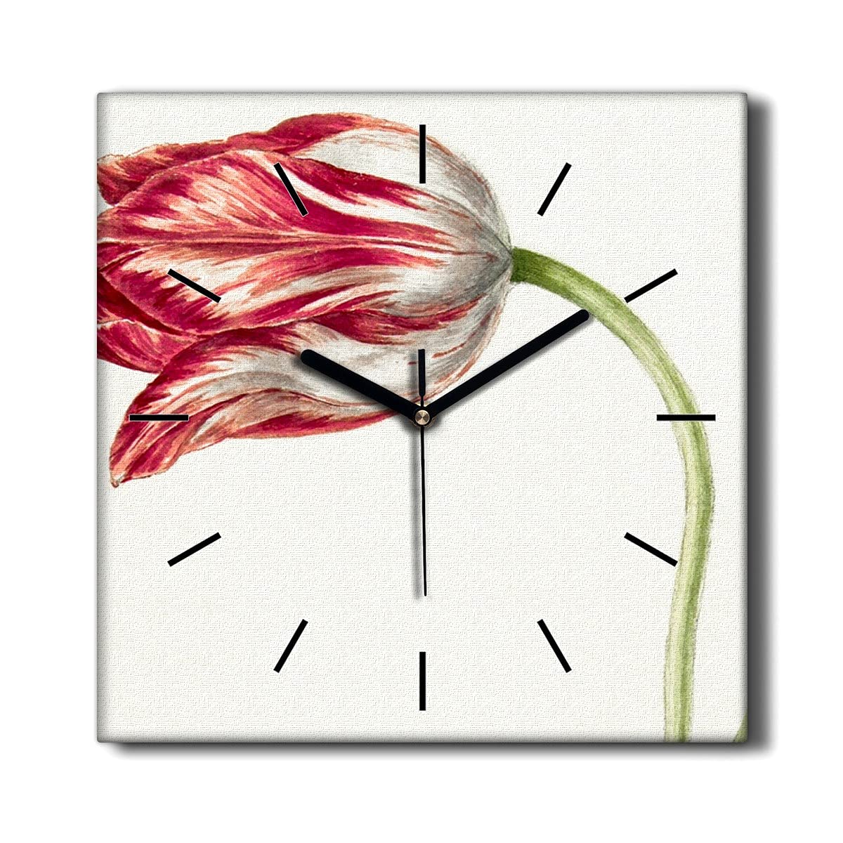 Horloge murale fleurs et plantes pour sublimer le salon