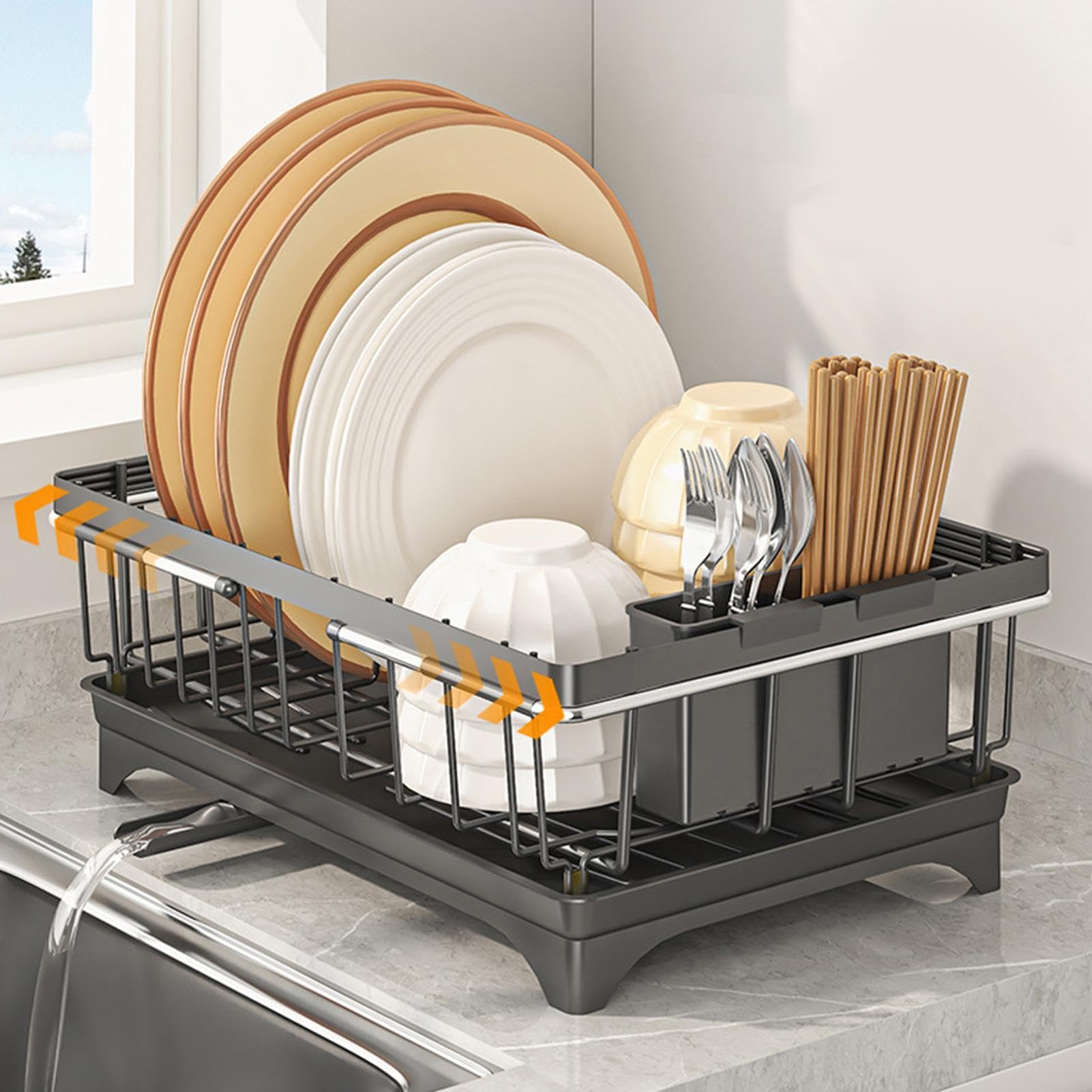 Escurridor De Platos Para Fregadero Extensible Y Resistente