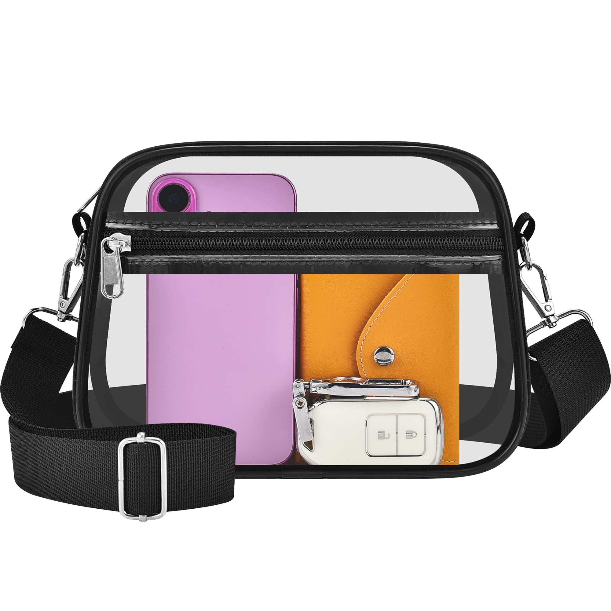 Oraben Clear Bag for Stadium Events Clear Purse Stadium Bag Satchel Handbags for Sports Events Concerts Festivals