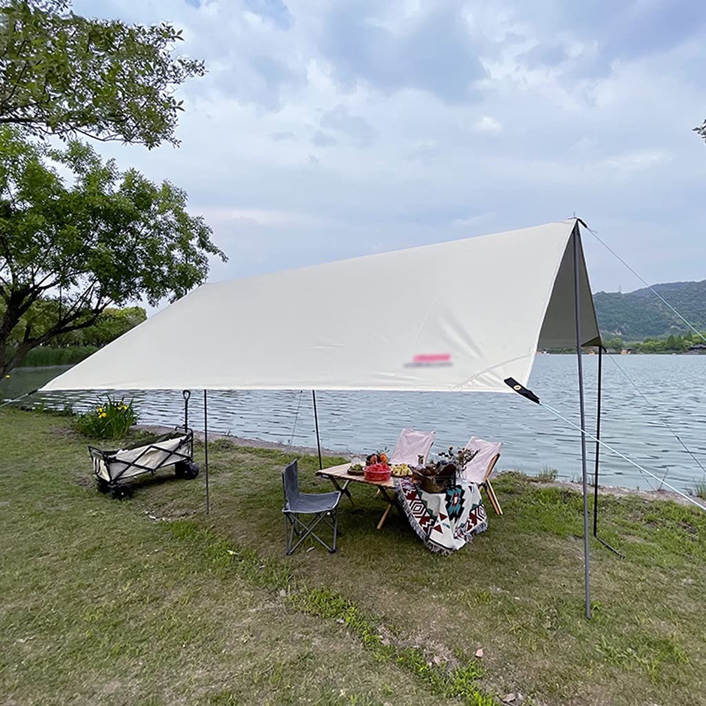 Tente de camping bâche imperméable légère avec piquets alu robustes - 8