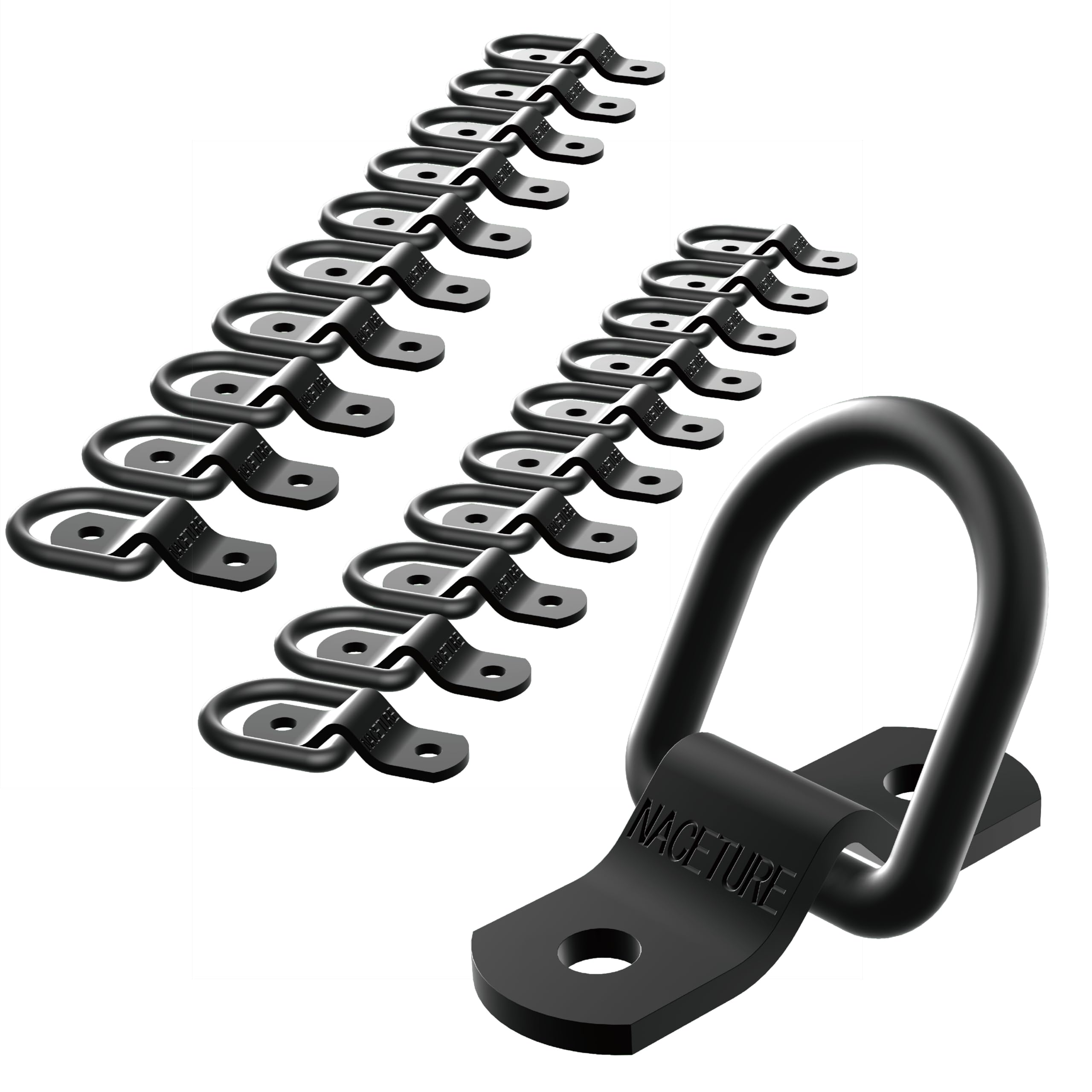 Spannanker mit D-Ring, 20 Stück