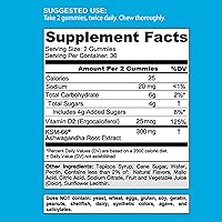 Vista 6 de Goli Ashwagandha Gummies with KSM-66 and Vitamin D - Premium Root Extract - Vegan, Non-GMO - Mixed Berry Flavor - 60 Count (2-Pack, 120 Total)