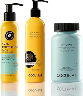 Reklama sponsorowana — COCUNAT - Zestaw Metoda Curly + Happy Hair – Głęboka pielęgnacja włosów – Odżywka bez spłukiwania +...