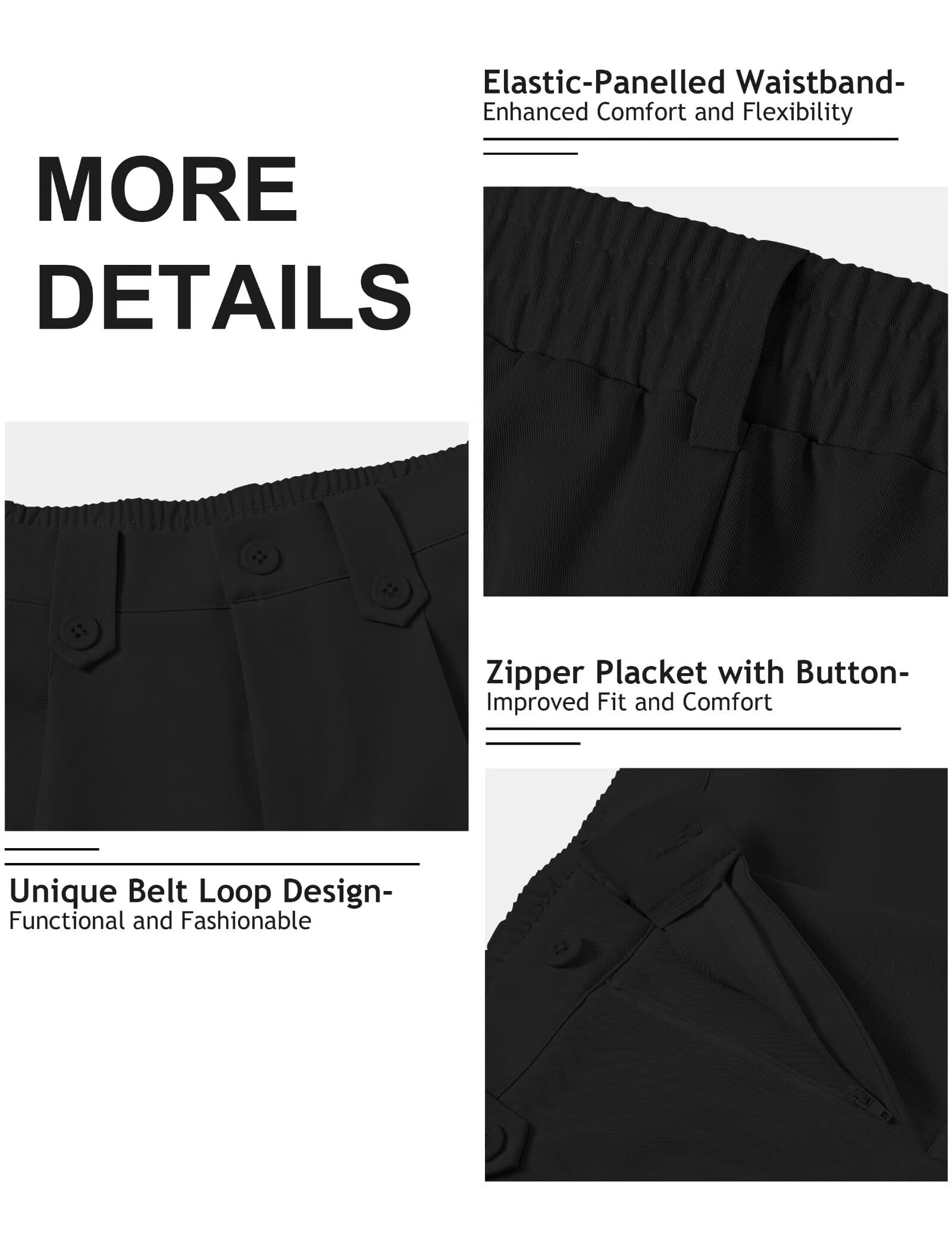 MoFiz Pantalones Cortos Mujer Shorts de Outdoor Verano Trekking Corto con Botones, de Secado Rápido, Ligeros