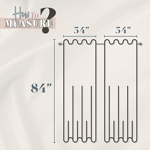 Miniatura 4 de Elegant Comfort Juego de 2 paneles de cortina de aspecto jacquard con cenefa de cascada adjunta 54 x 84 pulgadas patrón de cuadrifolio lilamorado