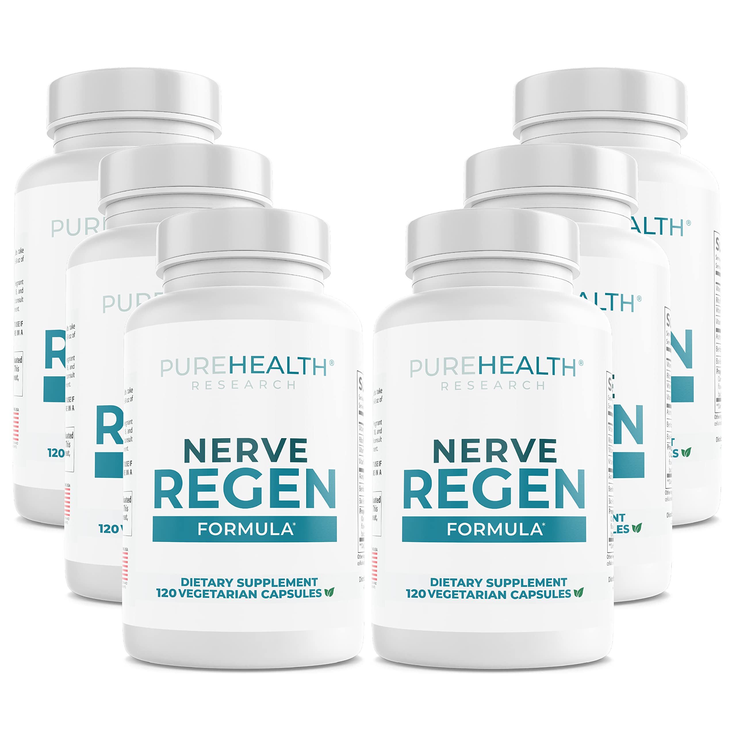PUREHEALTH RESEARCH Nerve Regen Formula - Nerve Support Supplement 720 Count (Pack of 1)