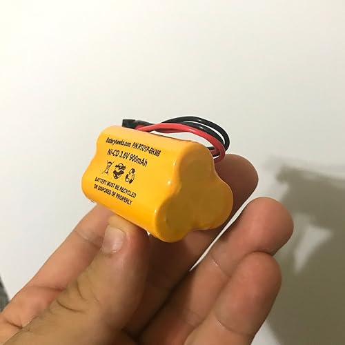 Miniatura 2 de Lithonia ELB B001 ELBB001 ELB-B001 Unitech AA900MAH 3.6 V 900 mAh Señal de salida Luz de emergencia NiCad Batería Reemplazo Lithonia EU2 LED