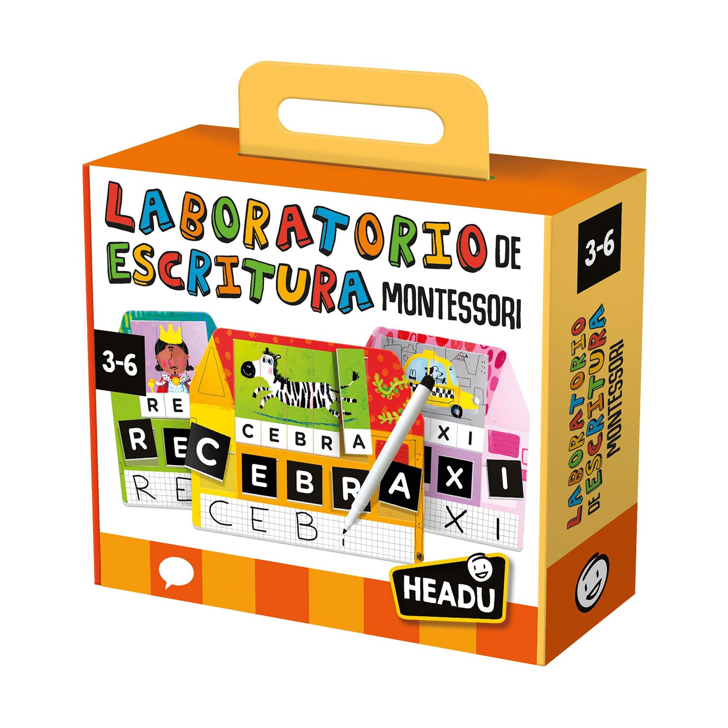Headu - Laboratorio de Escritura Montessori | Juegos Infantiles para Niños 3 Años | Aprende a Leer y Escribir | Pictogramas Autismo Español