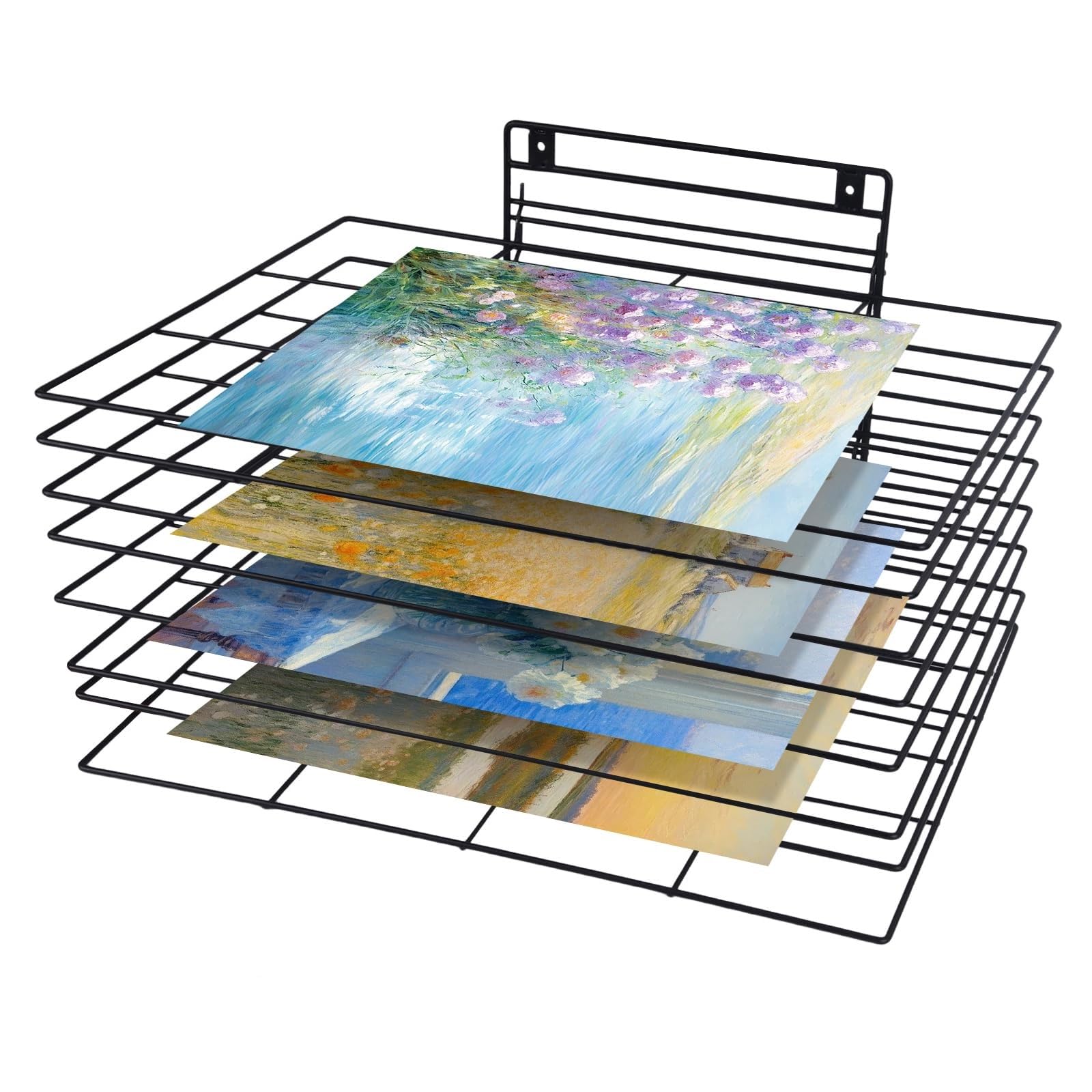 Aioneer Art Drying Rack, Art Drying Rack For Classroom, Wall Art Drying Rack, Drying Rack For Art With 8 Removable Shelves, Art Drying Rack Wall Mount For Classrooms And Art Studios