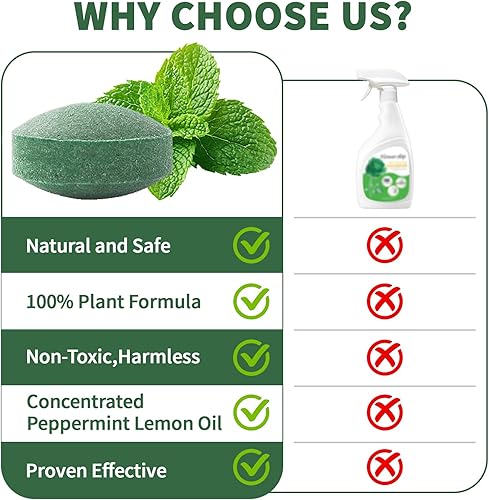 Miniatura 4 de Repelente de roedores para ratones, paquete de 24 unidades de aceite de menta para repeler ratones y ratas, funciona para repelente de ratones,