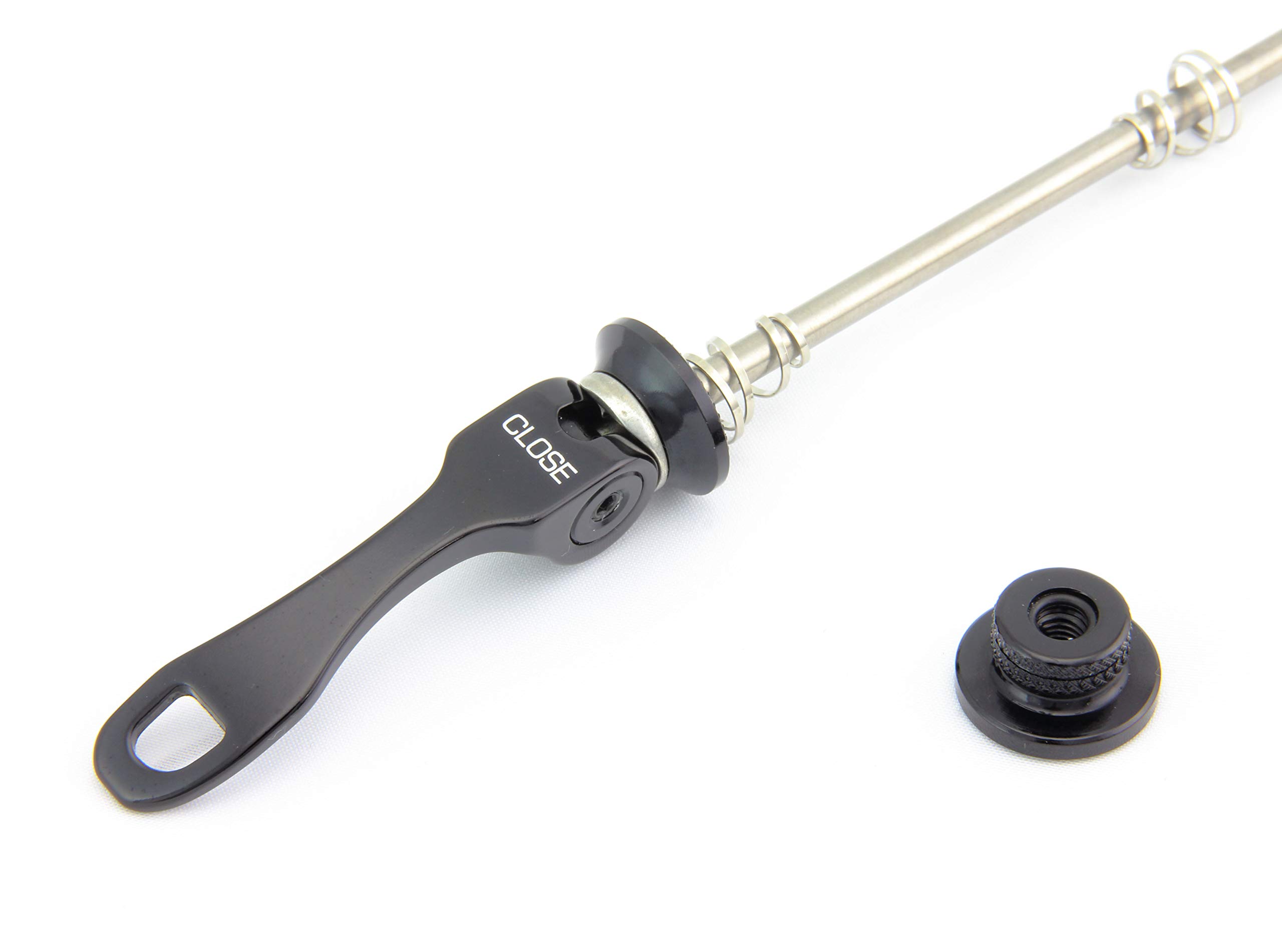 Road Cyclocross Gravel Bicycle Quick Release F78-AVAJ QR Skewer Set 100/130mm O.L.D CRMO Axle for Front and Rear in Black