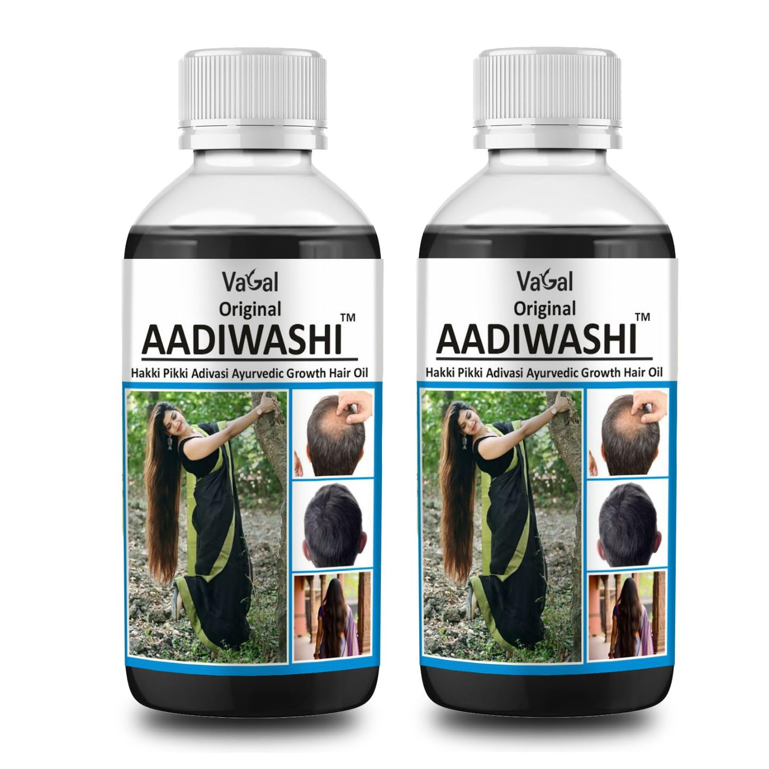 AADIWASHI hair oil original 1000ML, AADIWASHI herbal hair oil for hair health, Help and Support in Hair Problems, for women and men (500ml, Pack of 2)