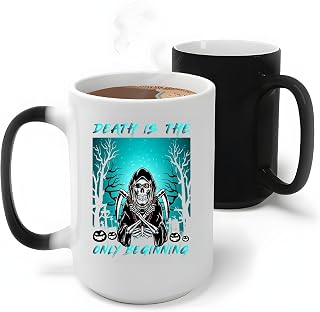 Halloween Gift Inspo Dead Is The Only Beginning for Kids Adults 11oz 15oz Color Changing Mug