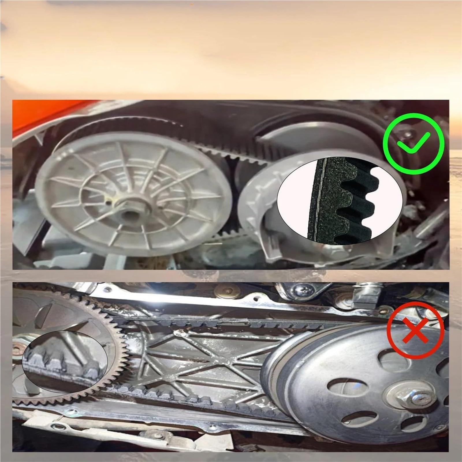 Cinghia Variatore Cinghia Di Trasmissione, Cinghia Di Distribuzione Per Club Car 1984-1991/1014081 1017188 / Cinghia Variatore Carryall 1, 2 E 6 Da FE350