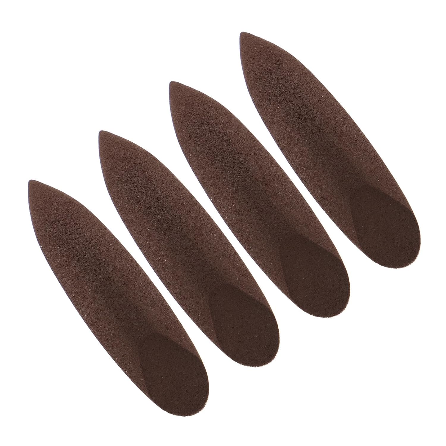 4pcs Brown Cosmetic Blending Sponge Foundation Puff