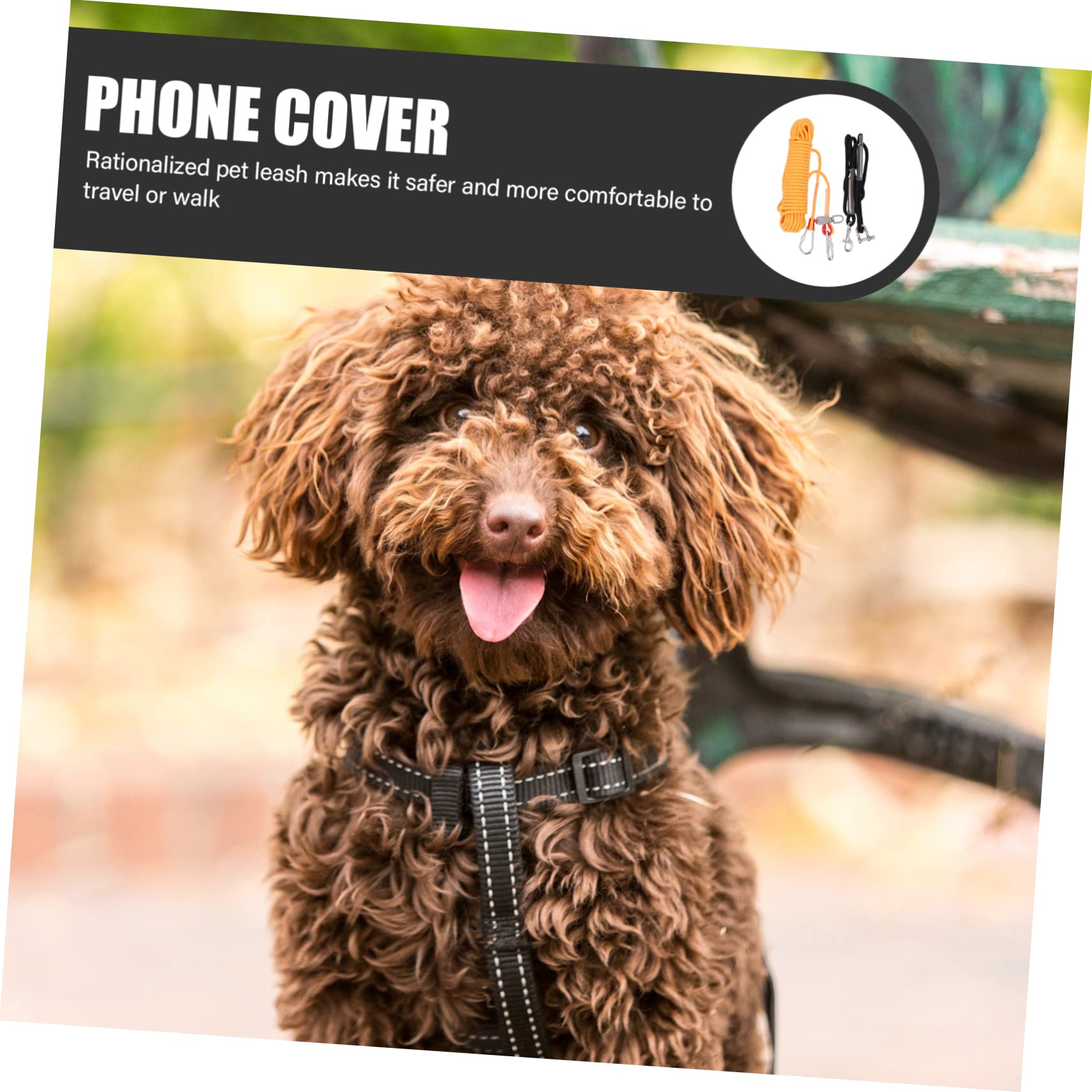 BESPORTBLE Cordel para Perros Correa Extensible Gancho para Mascotas Resistente y