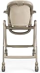 Peg Perego Living, Grow with Baby Folding High Chair & Recliner, Height Adjustable, Quick Clean & Easy Push Wheels for Babies & Toddlers, Made in Italy, Space Sand