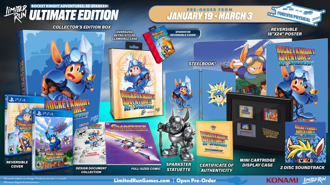 Rocket Knight Adventures: Re-Sparked Ultimate Edition (Limited Run #532) - For Playstation 4