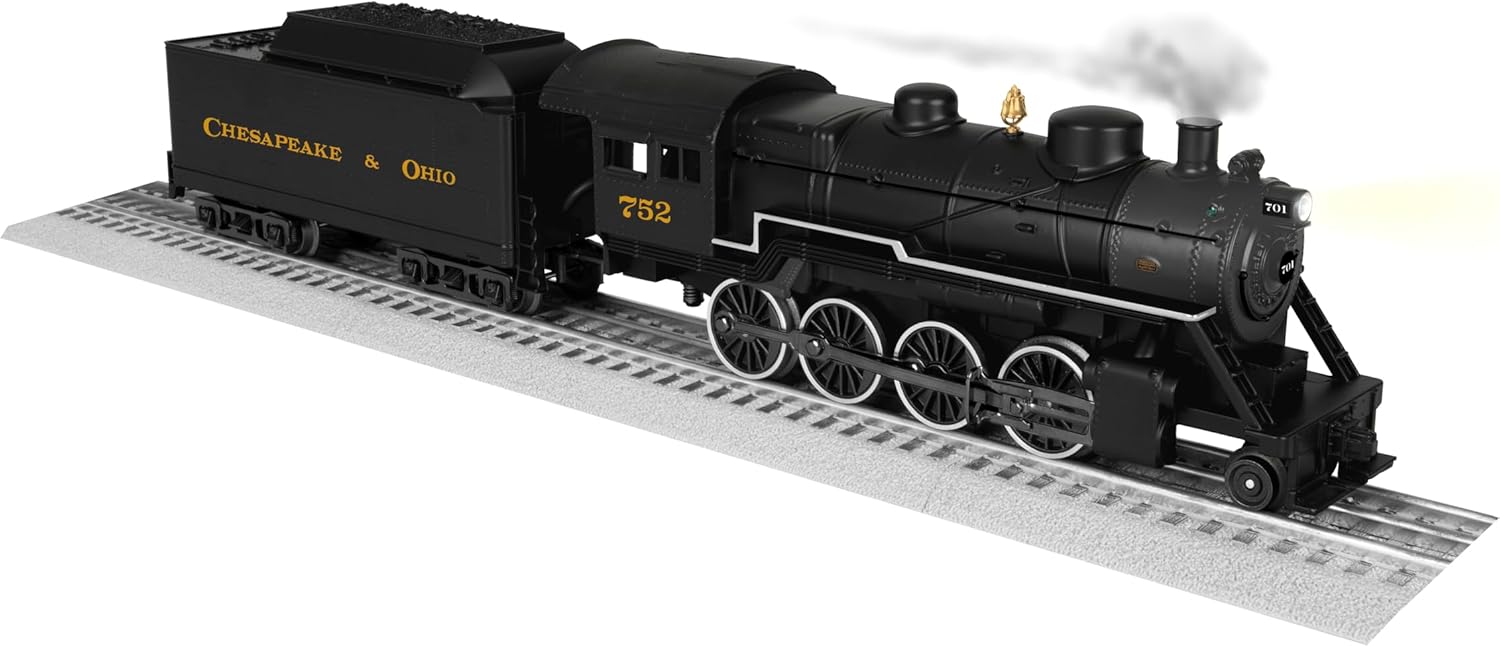 Lionel Chesapeake & Ohio 2-8-0 LionChief #752 Bluetooth O Gauge Steam Locomotive with Tender