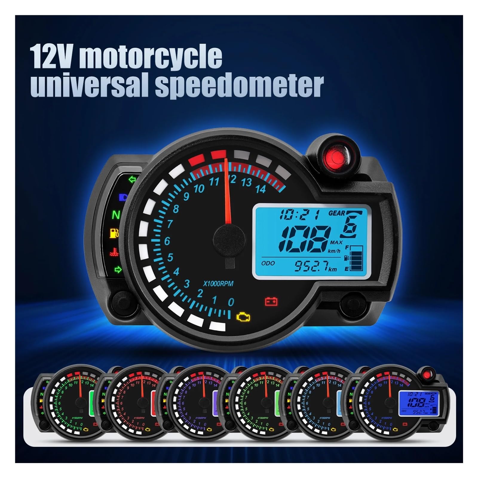 Velocímetro Digital Tacómetro digital para motocicleta, contador de horas para Brasil para Titan 150 CG150 Fan150 2010-2022