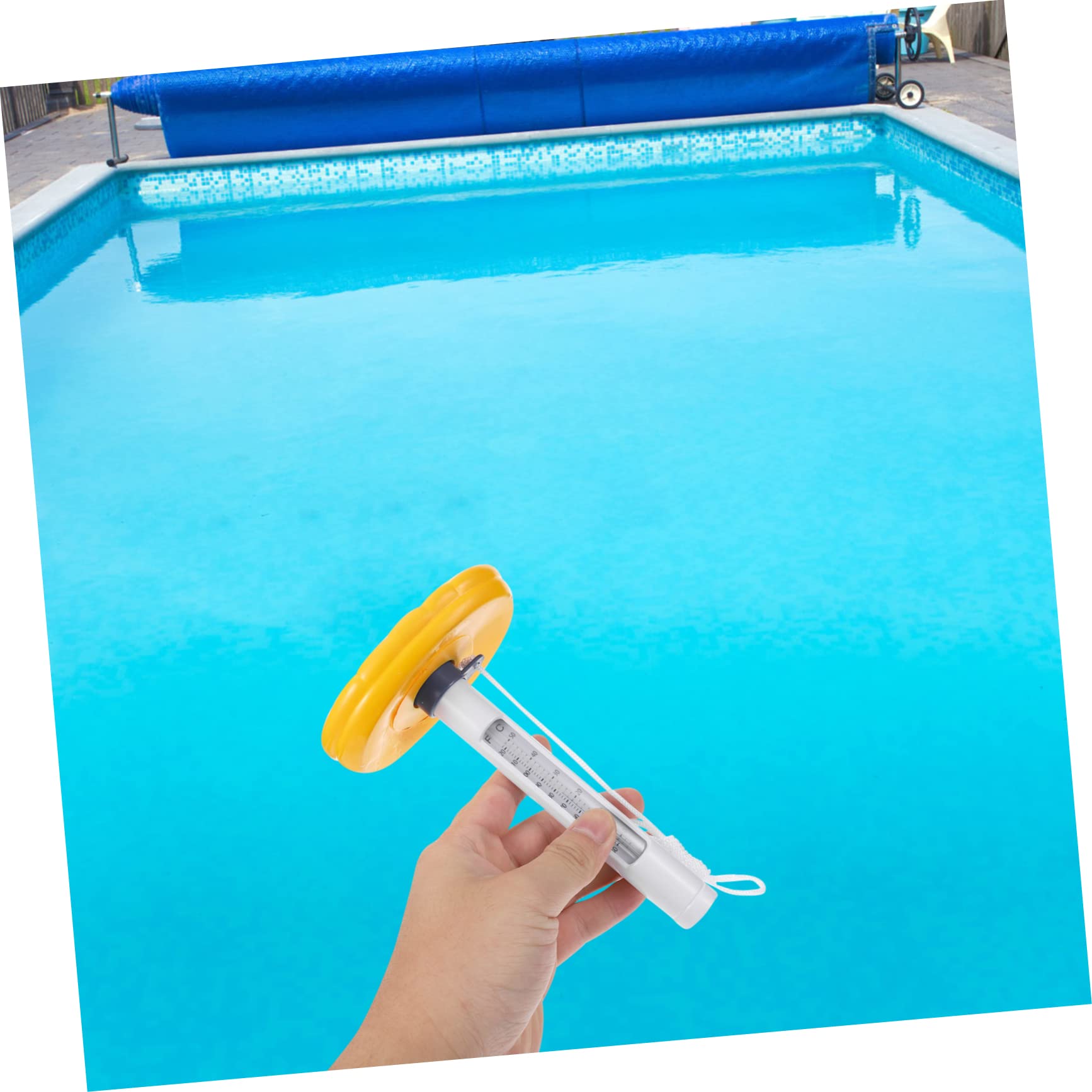 ibasenice 2 pezzi Termometro Galleggiante Cartoon per Piscina Esterno Fuoriterra Temperatura Design per Adatto e