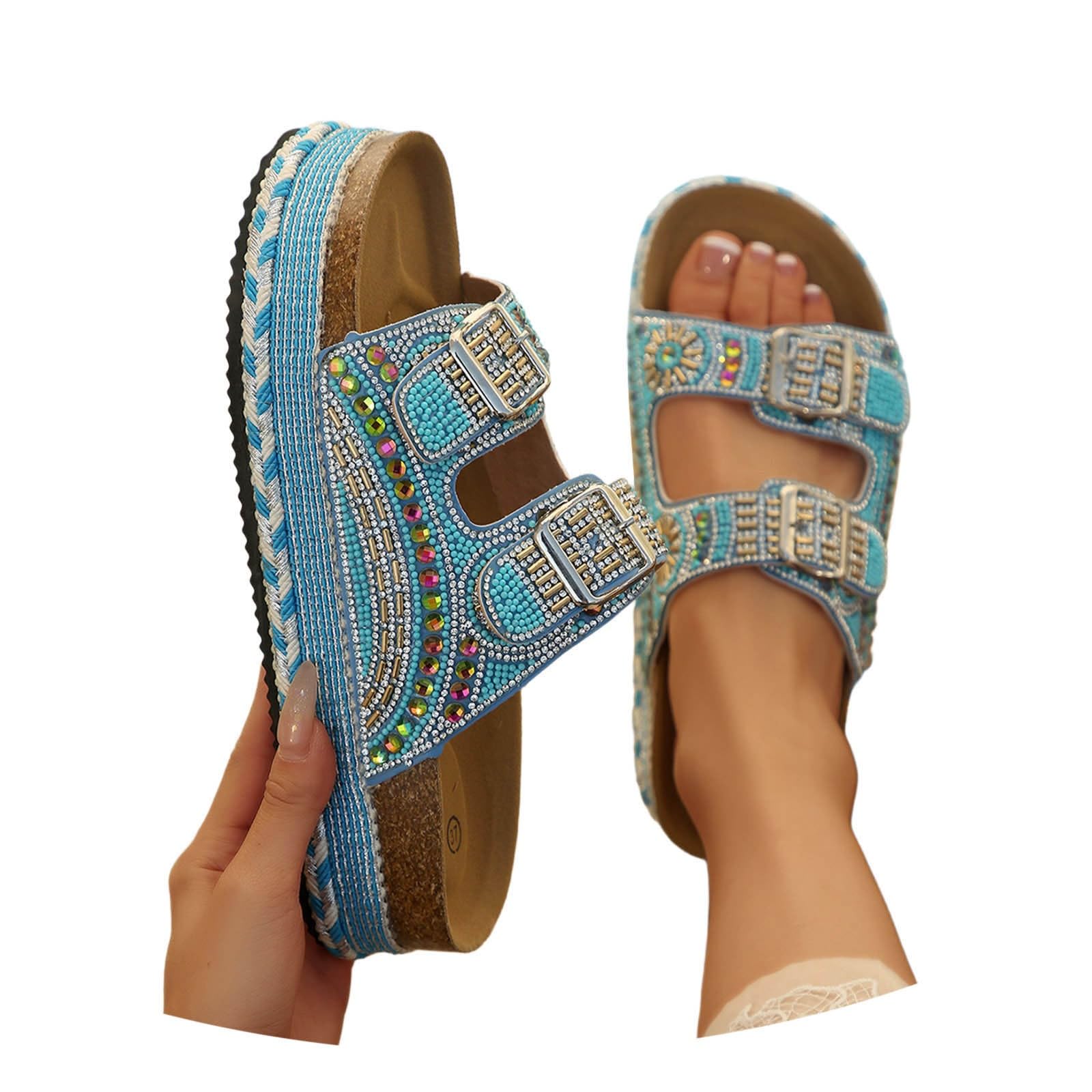 Sandales de glissière pour l'été : chausson chic de marche active - 8
