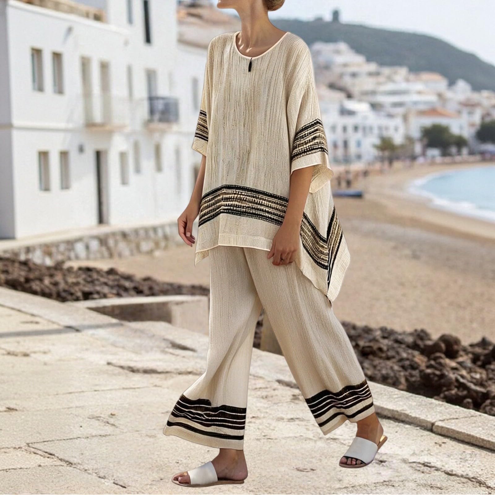 Conjunto Deportivo de 2 Piezas para Mujer Casual y Pantalones Chndalropa Verano mujerSencillo y Elegante