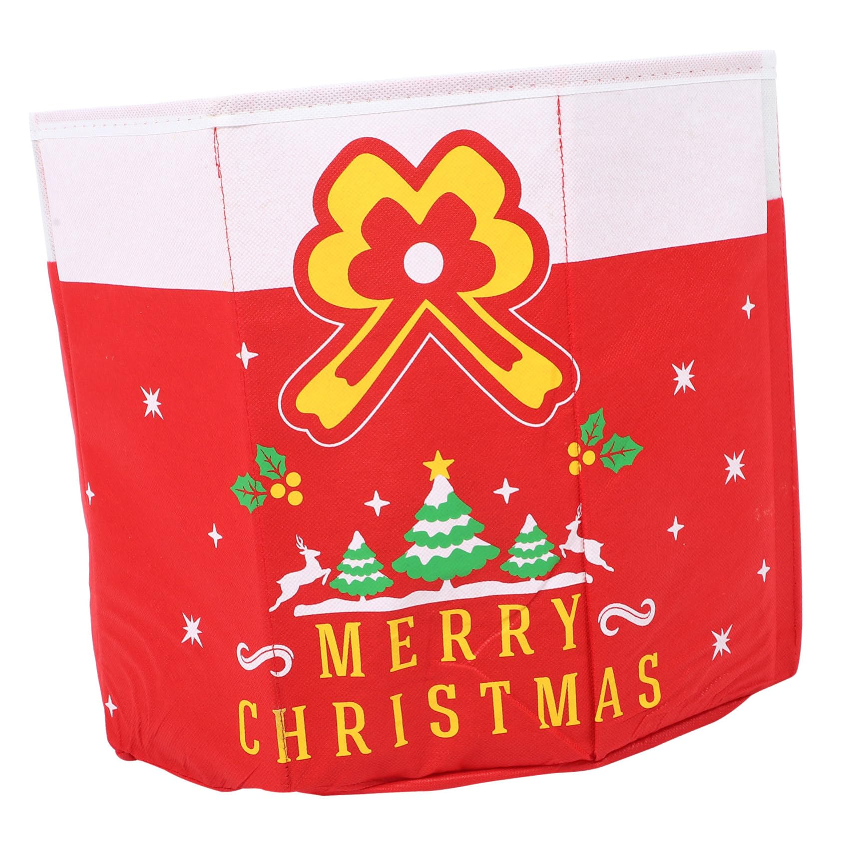 PRETYZOOM Cartoon Storage Box Christmas Theme Tree Foot Cover for Christmas Tree Compact Storage Organizer