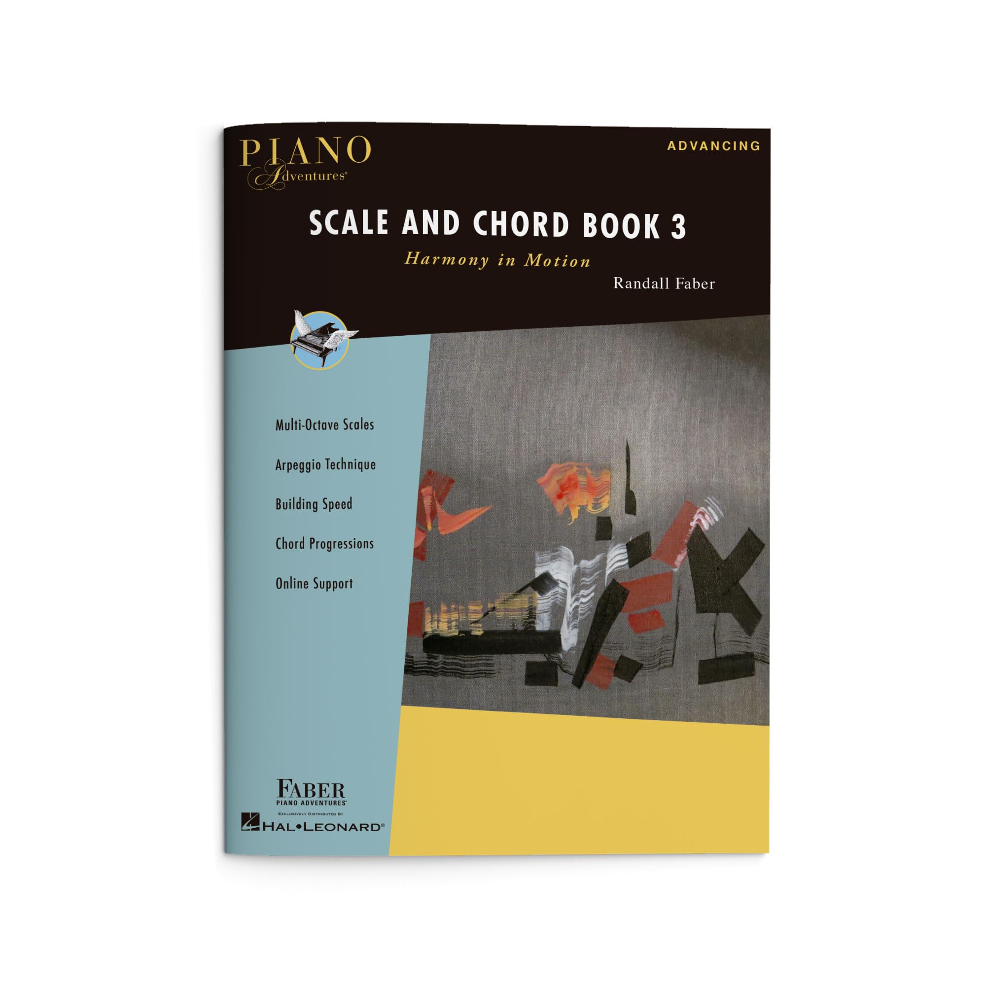 Piano Adventures: Scale and Chord Book 3 – Harmony in Motion | Late Intermediate Piano Method Book | Multi-Octave Scales, Arpeggios, Chord Progressions, and Transposition | Faber Technique Guide