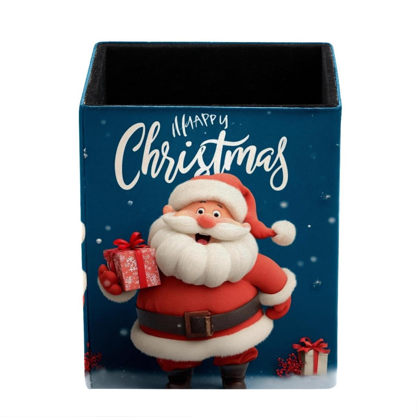 sanfly fish Santa Claus Desktop Storage Box Pencil Holder, Stationeries and Desk Supplies Organizer for Home, Office & School