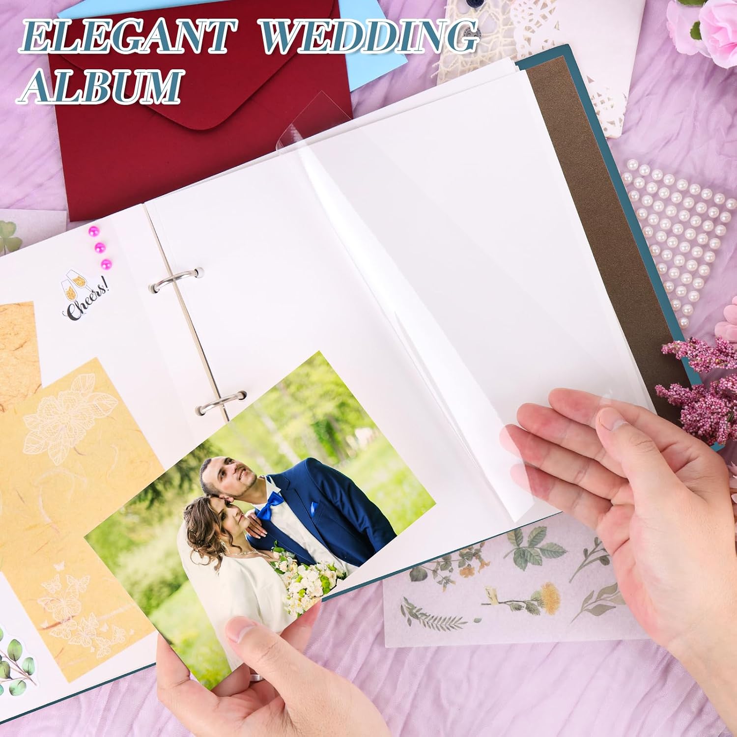 DIY Wedding Scrapbook Photo Album Kit,Letters to the Bride Scrapbook image 5