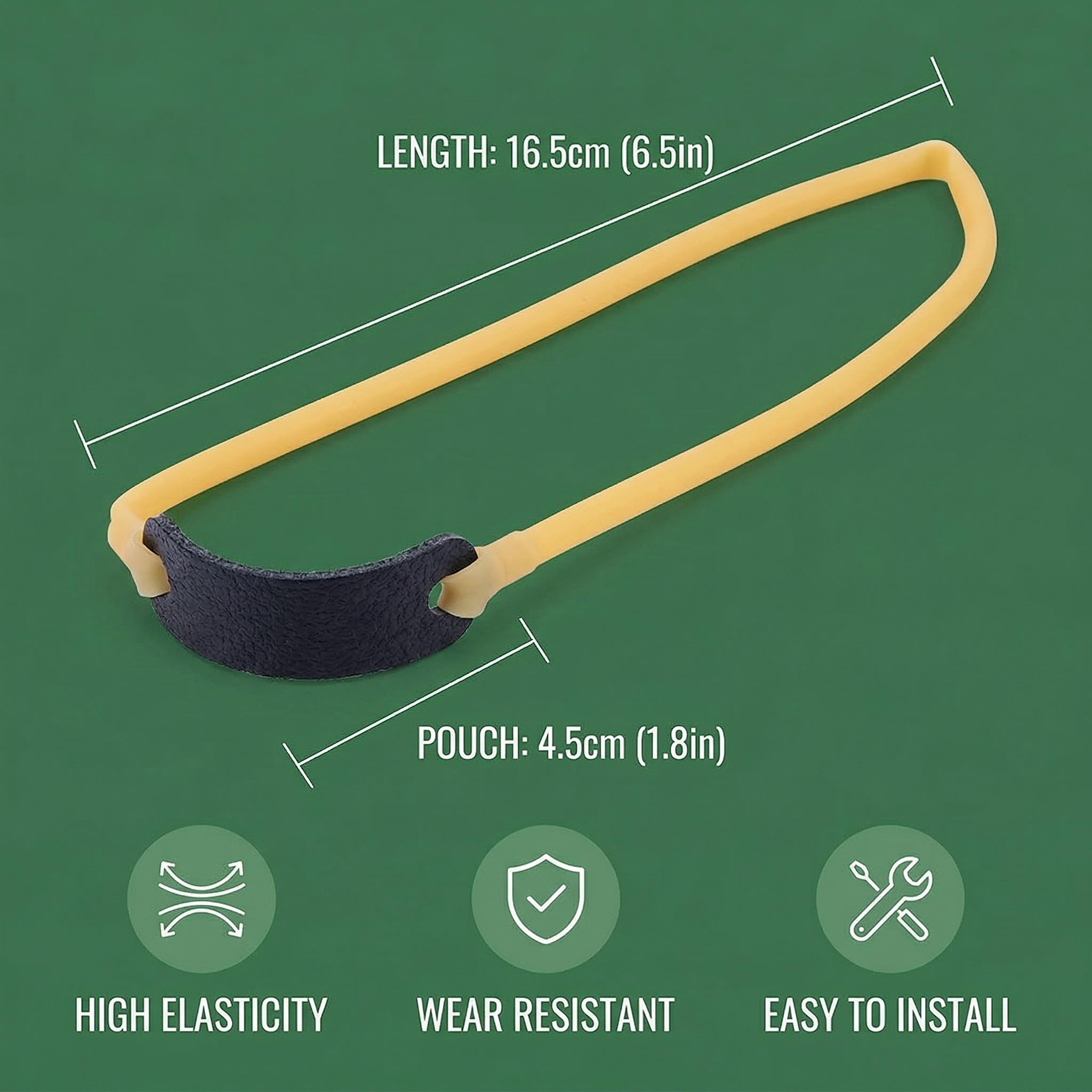 6 Pezzi Elastico Tubo Spesso In Lattice Flat Elastic Band For all'aperto Elastic Strap Professional Suitable