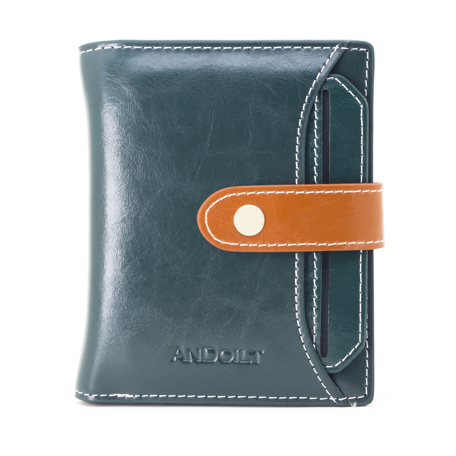 Sponsored Ad - Wallets for Women Genuine Leather Small Bifold Wallet RFID Blocking Card Case Purse with ID Window Coin Pocket