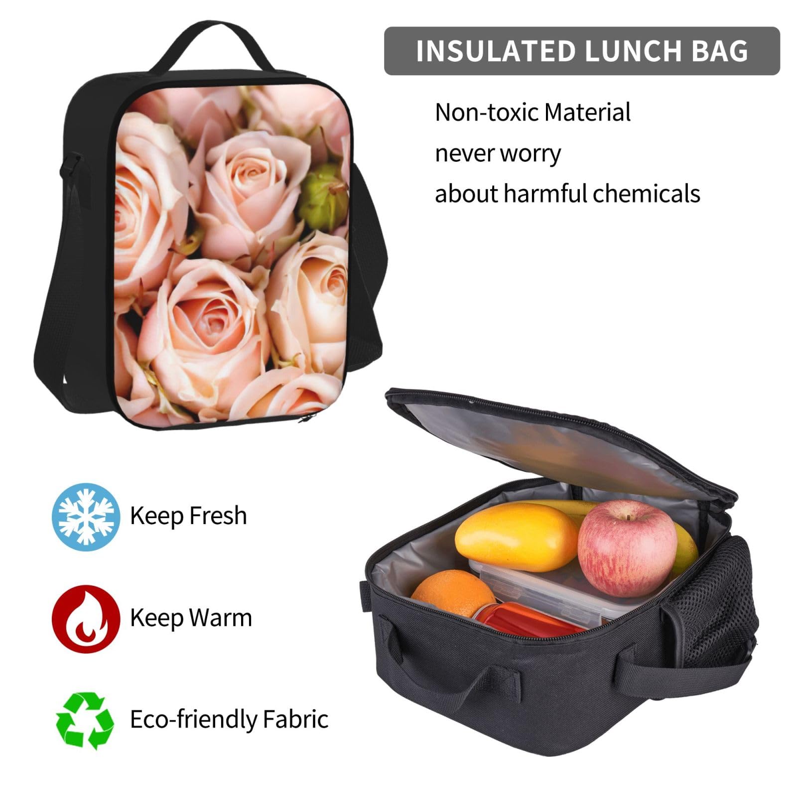 Zaino, borsa portapranzo, astuccio, set da 3 pezzi, per lavoro e