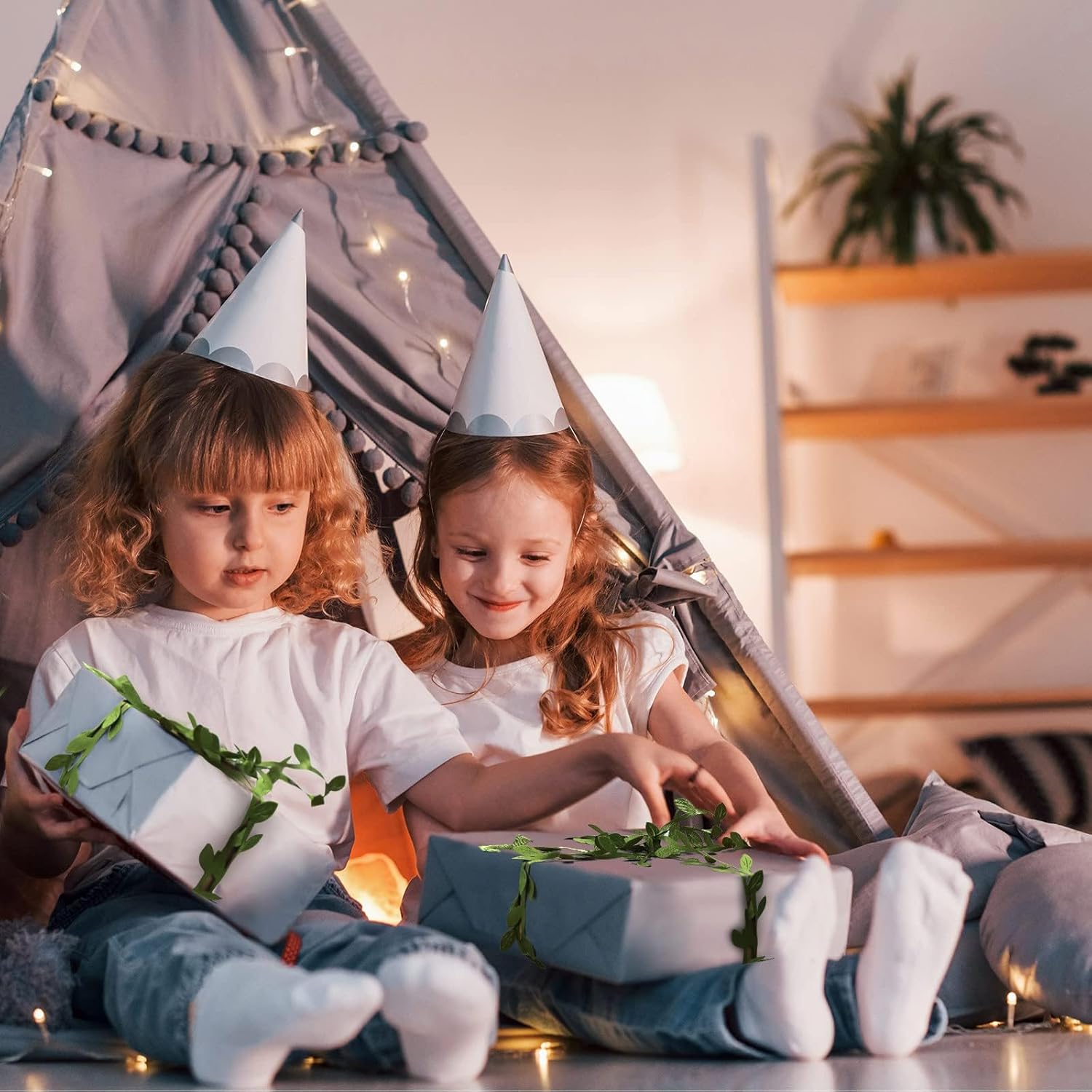 269ft Leaf Ribbon, Artificial Vines Leaf String Trim Ribbon - for Baby Shower, Jungle Wild Botanical Greenery, Spring Wedding & Home Party Decorations, Balloon Garland, Wreaths & DIY Craft - Image 7