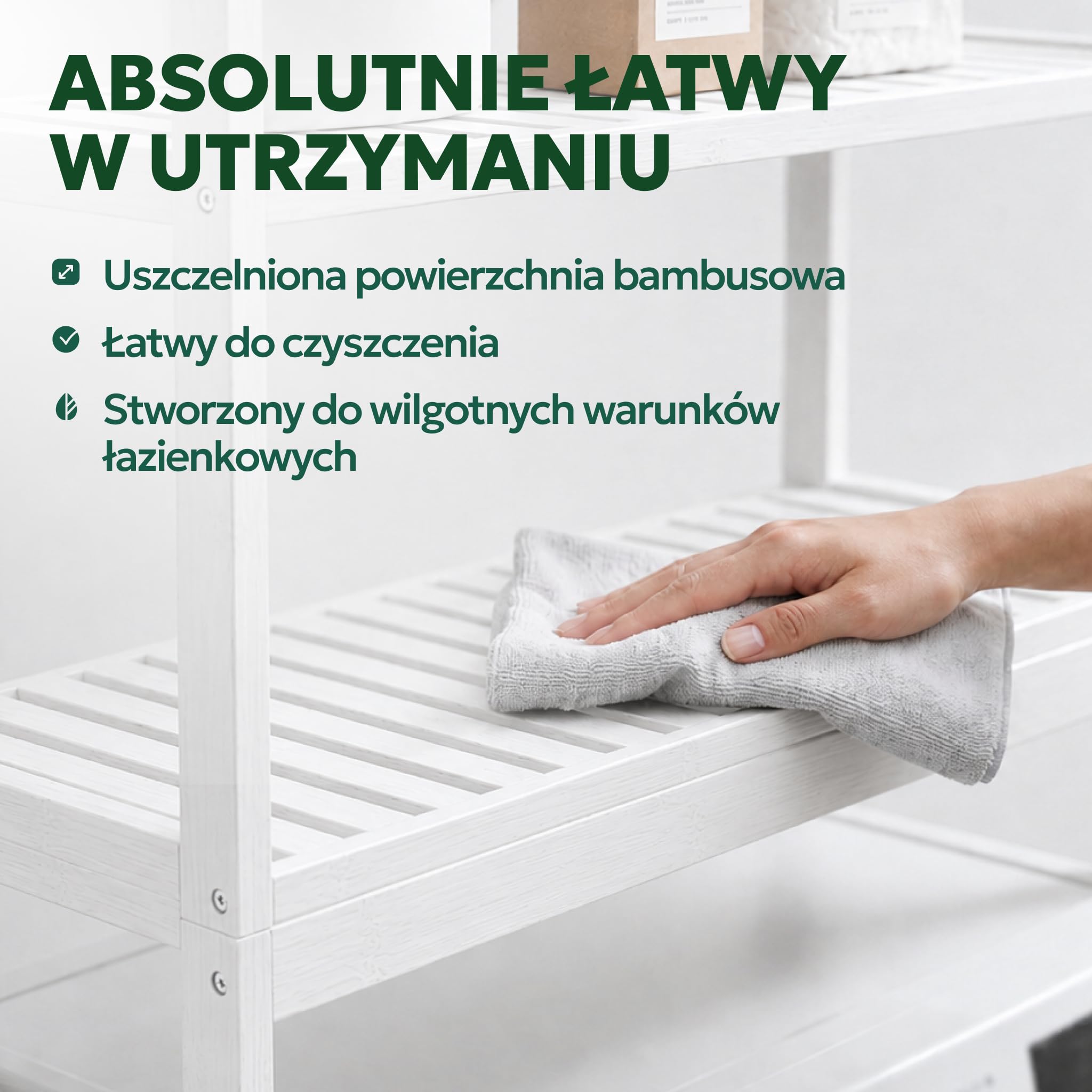 Regał na Pralkę Bambus - Półka Toaletowa - 3 Półki Drewno | MY FAT GORILLA – Regał na Pralkę Bambus 3 Półki – Drewno Organizer 66x26x170 cm Toaletowy