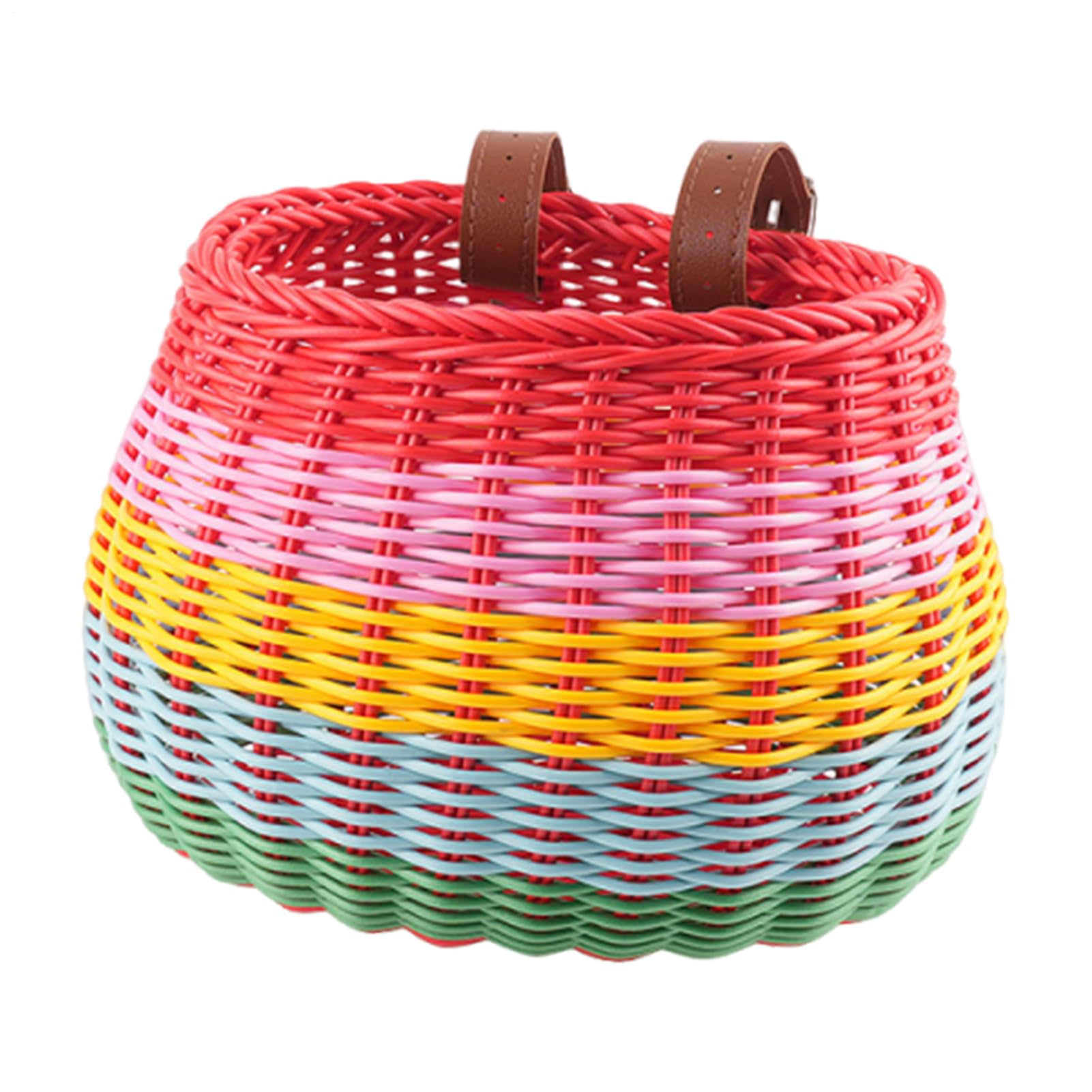 Cesta para bicicleta infantil desmontable y tejida a mano 8